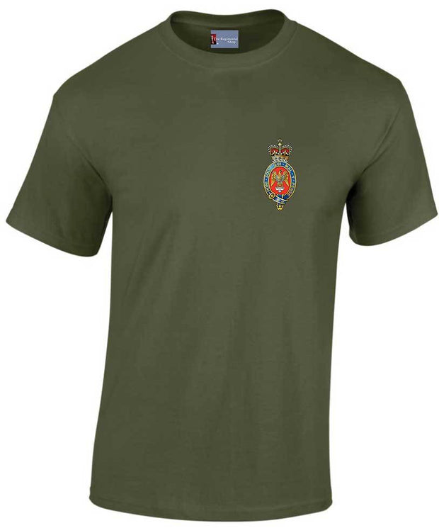 Blues and Royals Cotton T-shirt Clothing - T-shirt The Regimental Shop Small: 34/36" Army Green (Olive) 