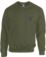 King's Royal Hussars Heavy Duty regimental Sweatshirt Clothing - Sweatshirt The Regimental Shop 38/40" (M) Army Green 