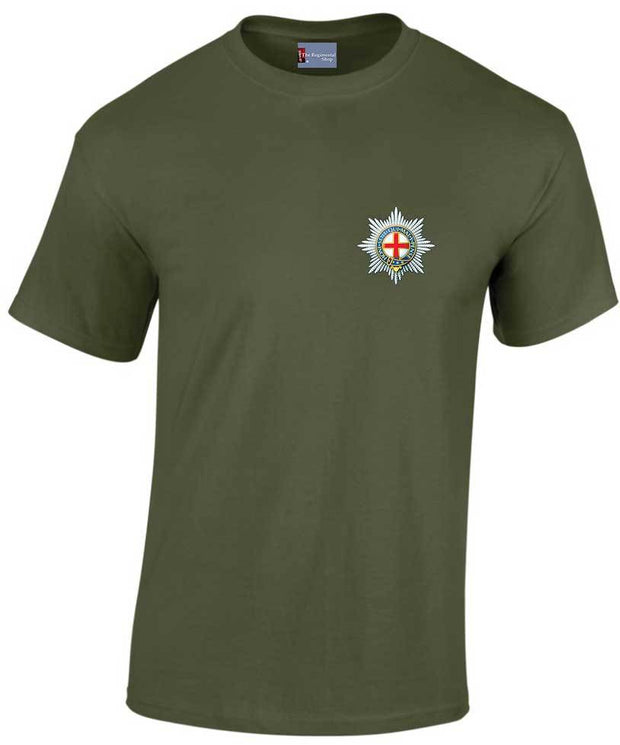 Coldstream Guards Cotton T-shirt Clothing - T-shirt The Regimental Shop Small: 34/36" Army Green (Olive) 