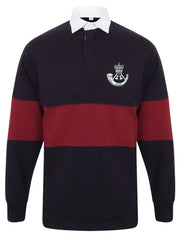 Rifles Panelled Rugby Shirt Clothing - Rugby Shirt - Panelled The Regimental Shop 36/38" (S) Navy/Burgundy 