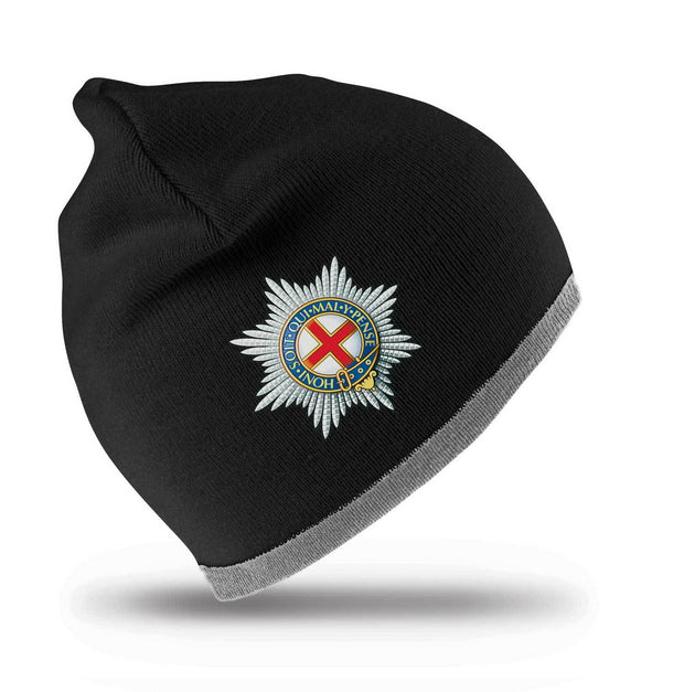 Coldstream Guards Regimental Beanie Hat Clothing - Beanie The Regimental Shop Black/Grey one size fits all 