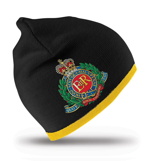 Royal Engineers Regimental Beanie Hat Clothing - Beanie The Regimental Shop Black/Yellow one size fits all 