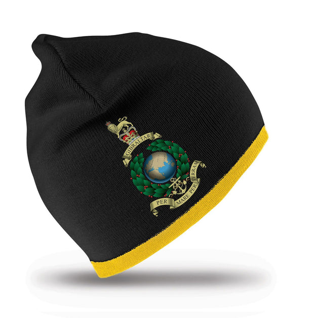Royal Marines Regimental Beanie Hat Clothing - Beanie The Regimental Shop Black/Yellow one size fits all 