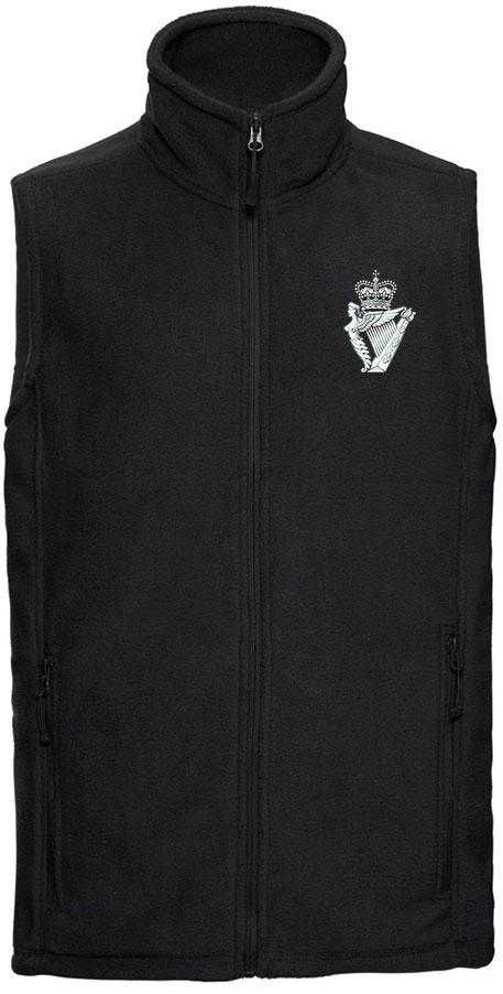 Royal Irish Regiment  Premium Outdoor Sleeveless Fleece (Gilet) Clothing - Gilet The Regimental Shop 33/35" (XS) Black 
