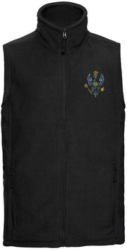 King's Royal Hussars (KRH) Premium Outdoor Sleeveless Fleece (Gilet) Clothing - Gilet The Regimental Shop 33/35" (XS) Black 