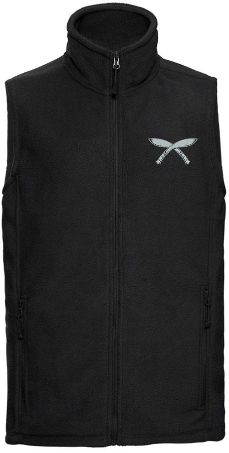 Gurkha Brigade Premium Outdoor Sleeveless Regimental Fleece (Gilet) Clothing - Gilet The Regimental Shop 33/35" (XS) Black 