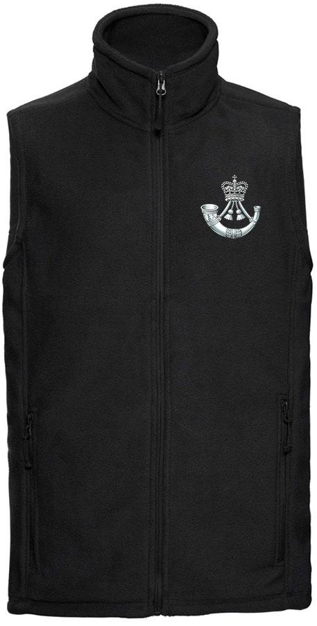 The Rifles Premium Outdoor Sleeveless Regimental Fleece (Gilet) Clothing - Gilet The Regimental Shop 33/35" (XS) Black 