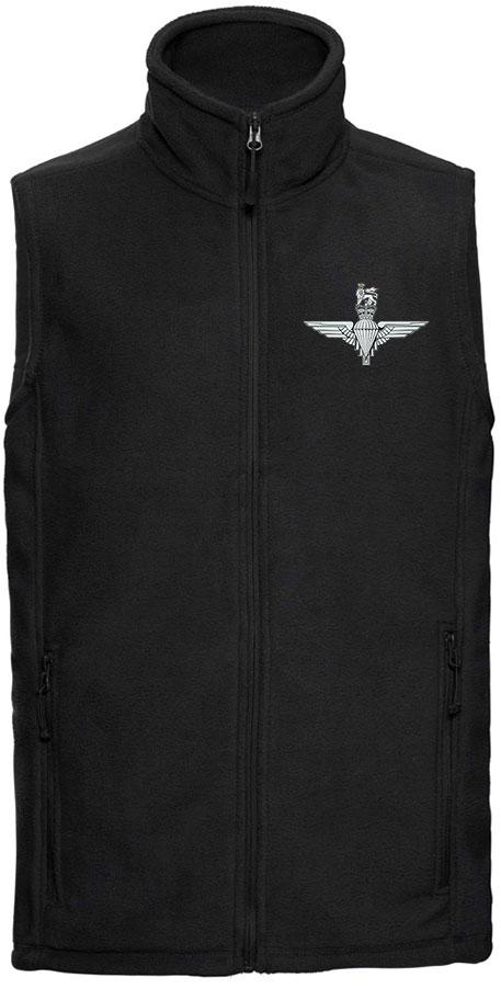 Parachute Regiment Premium Outdoor Sleeveless Fleece (Gilet) Clothing - Gilet The Regimental Shop 33/35" (XS) Black 