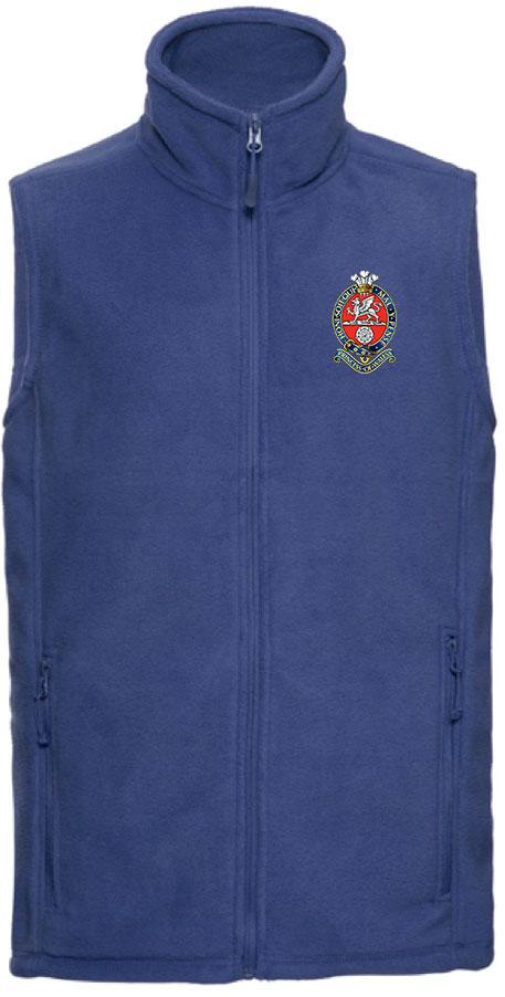 Princess of Wales's Royal Regiment Premium Outdoor Sleeveless Regimental Fleece (Gilet) Clothing - Gilet The Regimental Shop 33/35" (XS) Bright Royal 
