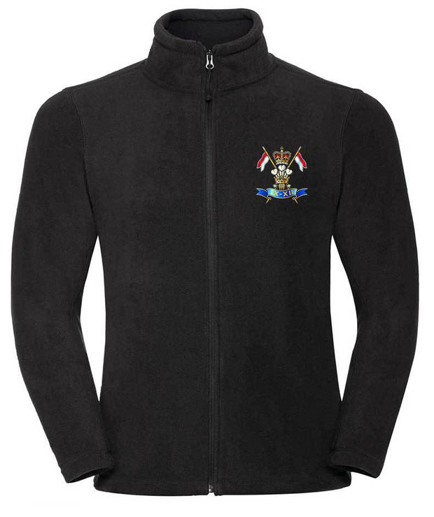 9th/12th Royal Lancers Premium Outdoor Fleece Clothing - Fleece The Regimental Shop 33/35" (XS) Black