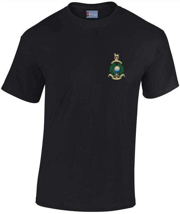 Royal Marines Cotton Regimental T-shirt Clothing - T-shirt The Regimental Shop Small: 34/36" Black 
