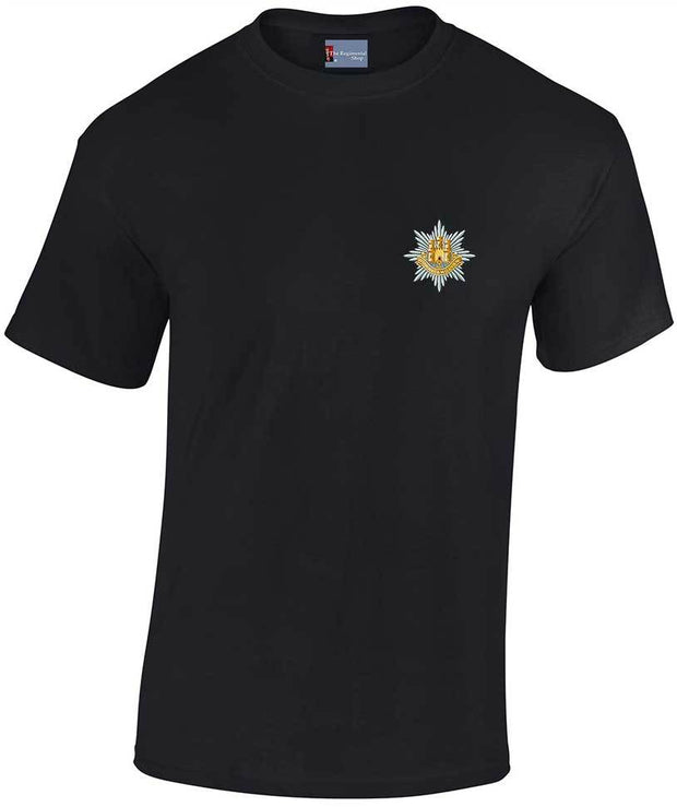 Royal Anglian Regiment Cotton T-shirt Clothing - T-shirt The Regimental Shop Small: 34/36" Black 