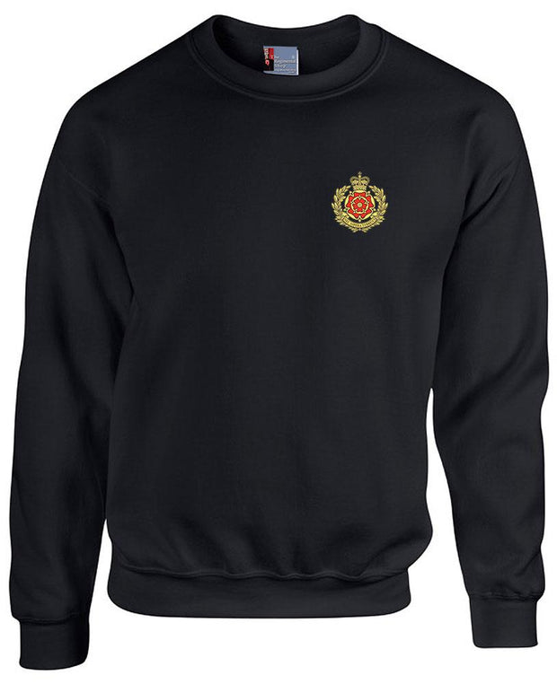 Queen's Lancashire Regiment Heavy Duty Sweatshirt Clothing - Sweatshirt The Regimental Shop 38/40" (M) Black 