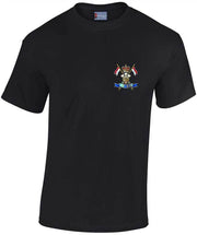 9/12 Royal Lancers Cotton T-shirt Clothing - T-shirt The Regimental Shop Small: 34/36" Black 