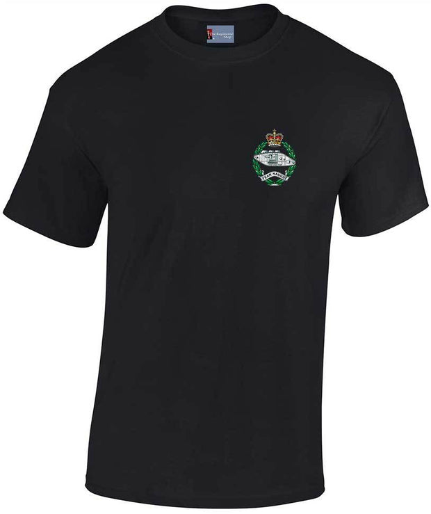 Royal Tank Regiment Cotton T-shirt Clothing - T-shirt The Regimental Shop Small: 34/36" Black 