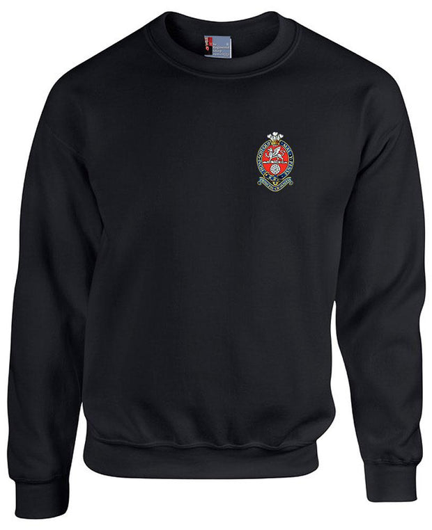 Princess of Wales's Royal Regiment Heavy Duty Sweatshirt Clothing - Sweatshirt The Regimental Shop 38/40" (M) Black 