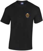 Queen's Regiment Cotton T-shirt Clothing - T-shirt The Regimental Shop Small: 34/36" Black 