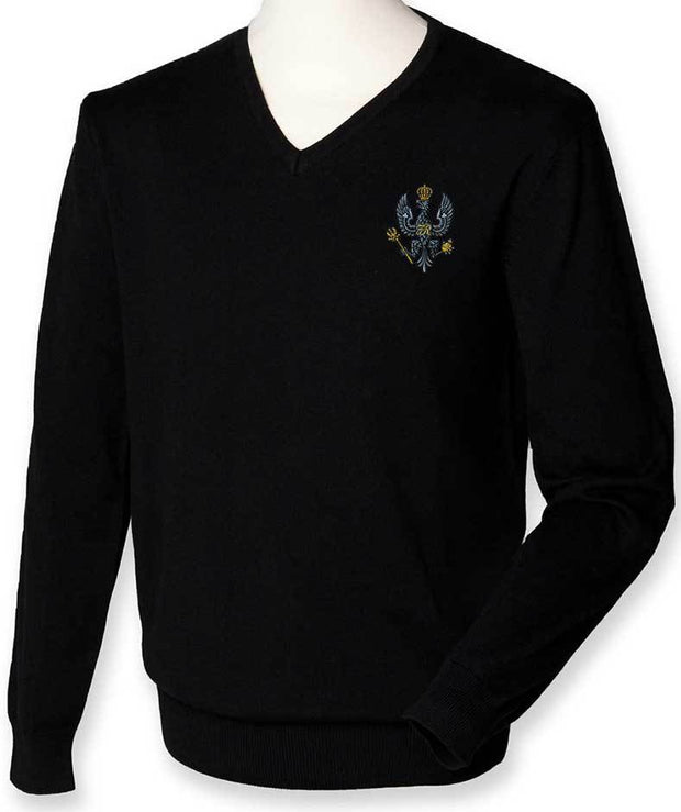 King's Royal Hussars Regimental Lightweight Jumper Clothing - Lightweight Jumper The Regimental Shop XXS: 32/34" Black 