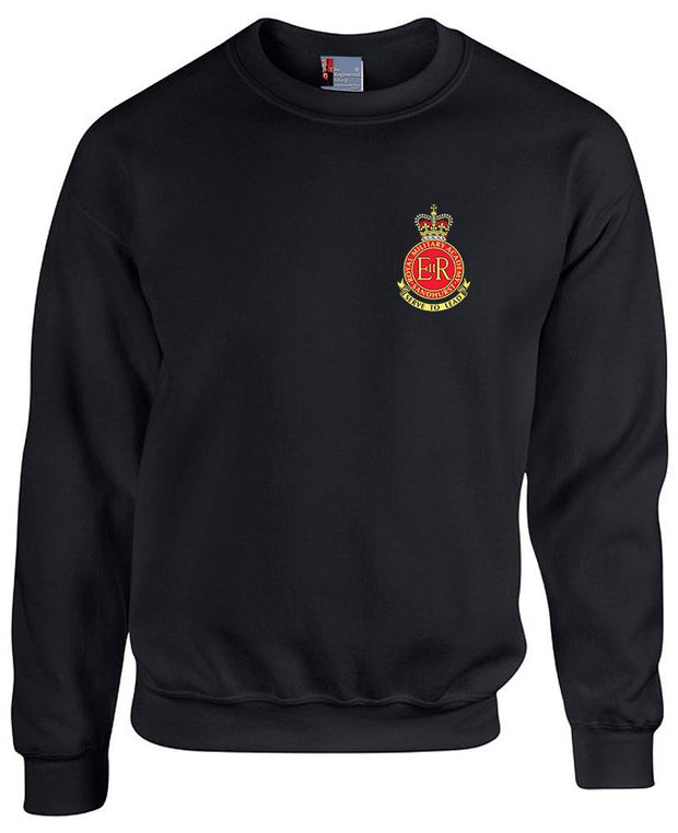 Sandhurst - Royal Military Academy - Heavy Duty Sweatshirt Clothing - Sweatshirt The Regimental Shop 38/40" (M) Black 