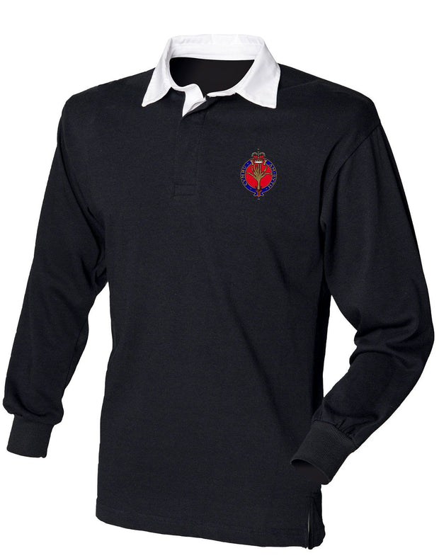 Welsh Guards Rugby Shirt Clothing - Rugby Shirt The Regimental Shop 36" (S) Black 