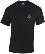King's Royal Hussars (KRH) Cotton T-shirt Clothing - T-shirt The Regimental Shop Small: 34/36" Black 