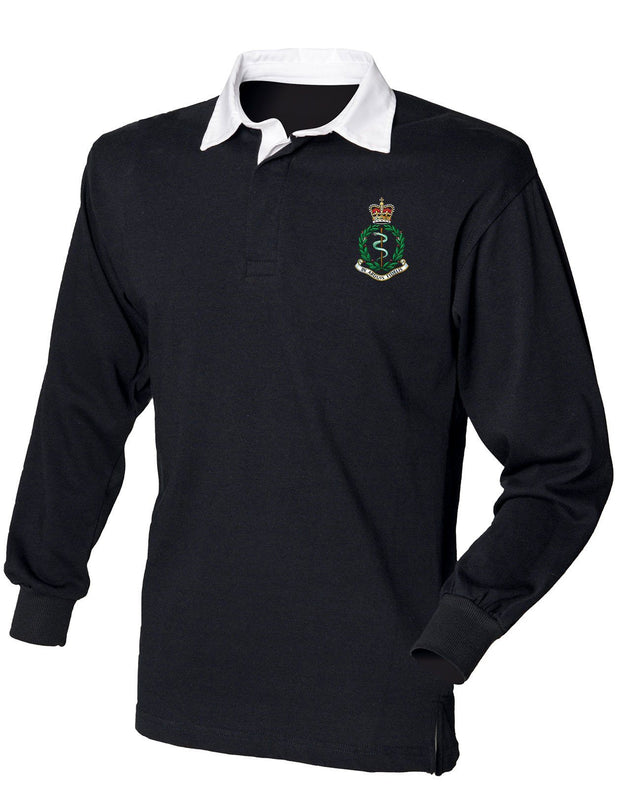 RAMC Rugby Shirt Clothing - Rugby Shirt The Regimental Shop 36" (S) Black 