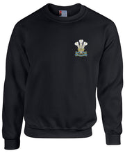 Royal Welsh Regiment Heavy Duty Sweatshirt Clothing - Sweatshirt The Regimental Shop 38/40" (M) Black 