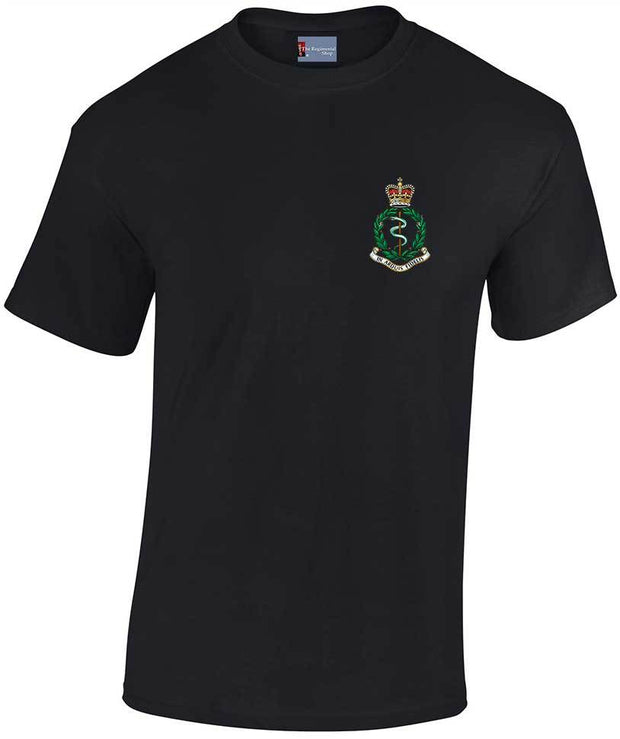 RAMC Cotton T-shirt Clothing - T-shirt The Regimental Shop Small: 34/36" Black 