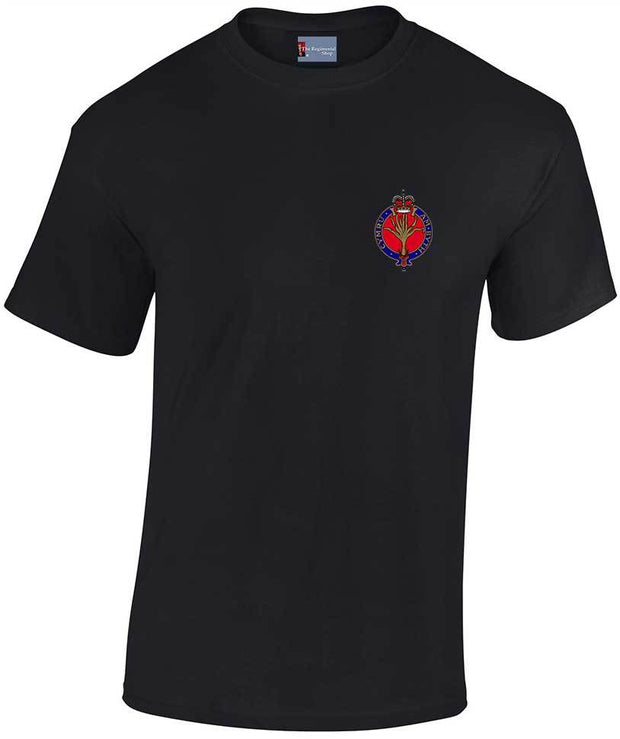 Welsh Guards Cotton T-shirt Clothing - T-shirt The Regimental Shop Small: 34/36" Black 