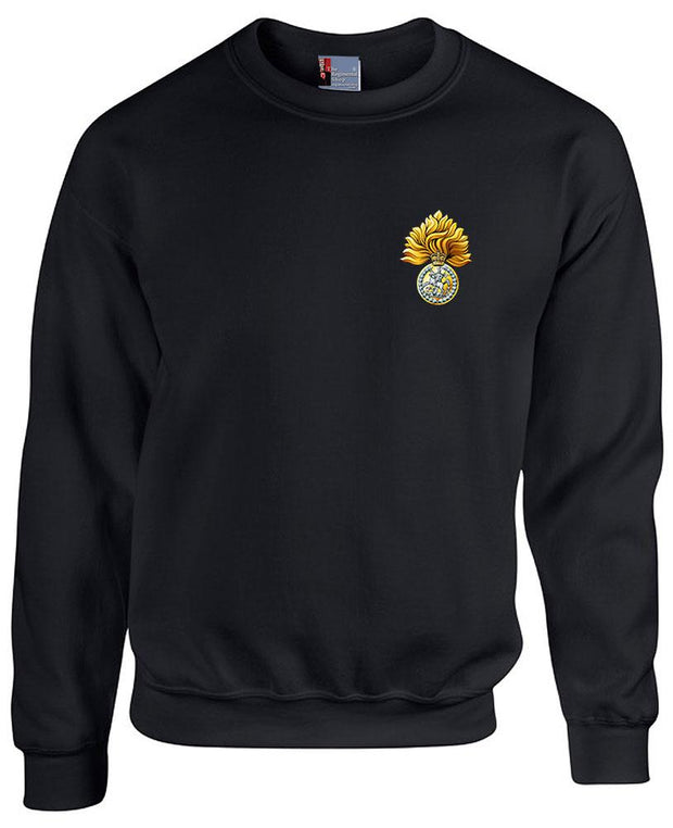 Royal Regiment of Fusiliers Heavy Duty Regimental Sweatshirt Clothing - Sweatshirt The Regimental Shop 38/40" (M) Black 