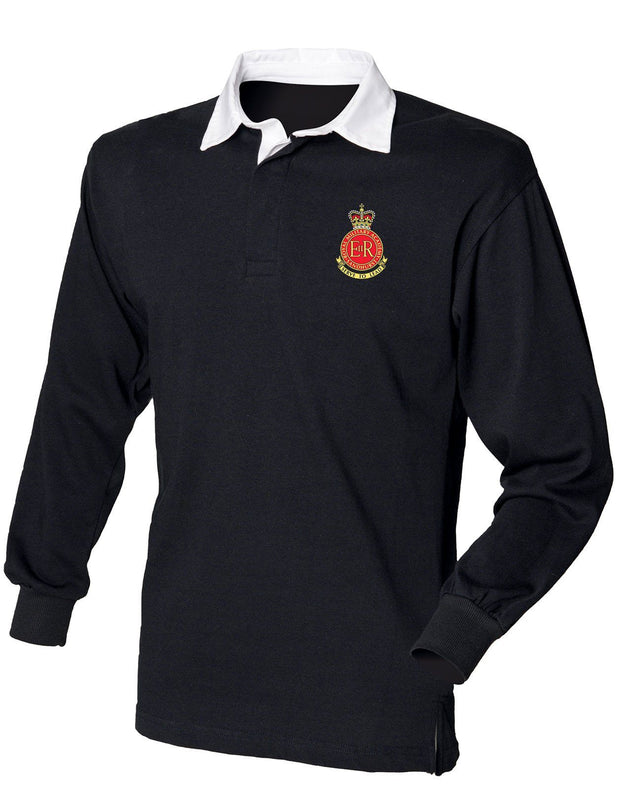 Sandhurst (Royal Military Academy) Rugby Shirt Clothing - Rugby Shirt The Regimental Shop 36" (S) Black 