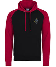 King's Royal Hussars Regiment Premium Baseball Hoodie Clothing - Hoodie The Regimental Shop S (36") Black/Red 