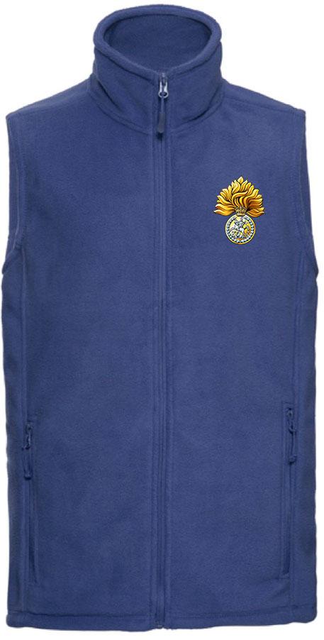 Royal Regiment of Fusiliers Premium Outdoor Sleeveless Fleece (Gilet) Clothing - Gilet The Regimental Shop 33/35" (XS) Bright Royal 