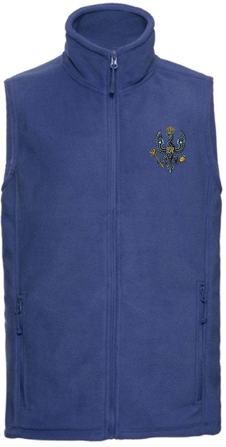 King's Royal Hussars (KRH) Premium Outdoor Sleeveless Fleece (Gilet) Clothing - Gilet The Regimental Shop 33/35" (XS) Bright Royal 