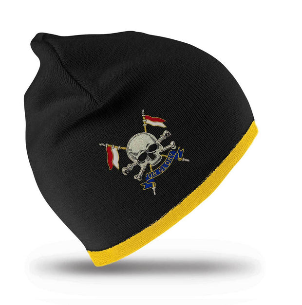 Royal Lancers Regimental Beanie Hat Clothing - Beanie The Regimental Shop Black/Yellow one size fits all 