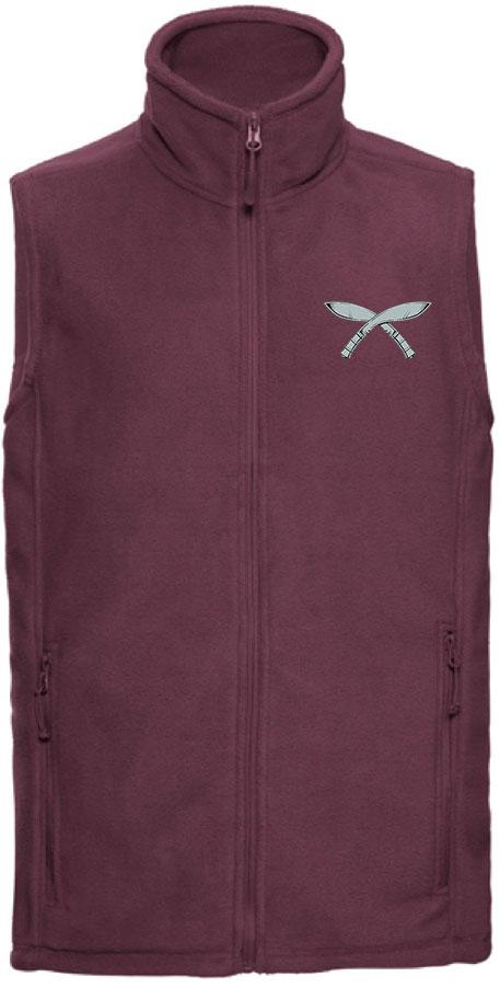 Gurkha Brigade Premium Outdoor Sleeveless Regimental Fleece (Gilet) Clothing - Gilet The Regimental Shop 33/35" (XS) Burgundy 