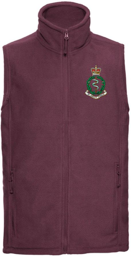 RAMC Premium Outdoor Sleeveless Regimental Fleece (Gilet) Clothing - Gilet The Regimental Shop 33/35" (XS) Burgundy 