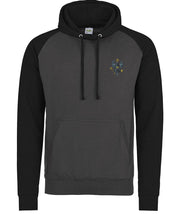 King's Royal Hussars Regiment Premium Baseball Hoodie Clothing - Hoodie The Regimental Shop S (36") Charcoal/Black 