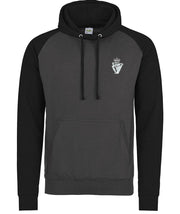 Royal Irish Regiment Premium Baseball Hoodie Clothing - Hoodie The Regimental Shop S (36") Charcoal/Black 