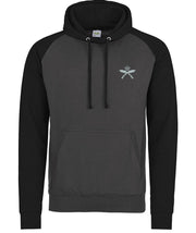 Royal Gurkha Rifles Regiment Premium Baseball Hoodie Clothing - Hoodie The Regimental Shop S (36") Charcoal/Black 