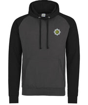 Scots Guards Regiment Premium Baseball Hoodie Clothing - Hoodie The Regimental Shop S (36") Charcoal/Black 