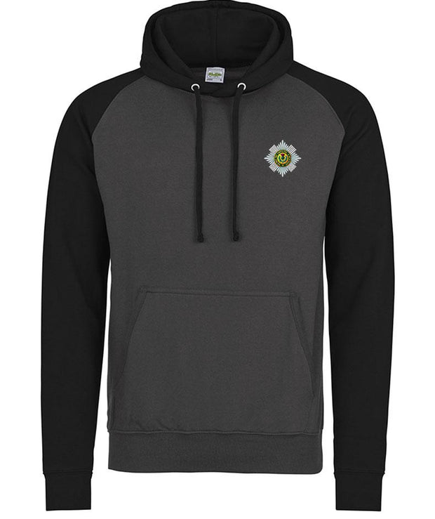 Scots Guards Regiment Premium Baseball Hoodie Clothing - Hoodie The Regimental Shop S (36") Charcoal/Black 