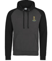 Life Guards Regiment Premium Baseball Hoodie Clothing - Hoodie The Regimental Shop S (36") Charcoal/Black 