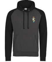 REME Premium Regimental Baseball Hoodie Clothing - Hoodie The Regimental Shop S (36") Charcoal/Black 