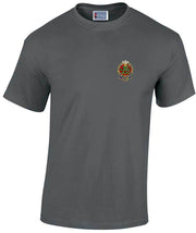 Queen's Regiment Cotton T-shirt Clothing - T-shirt The Regimental Shop Small: 34/36" Charcoal 