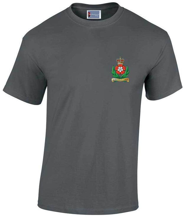 Intelligence Corps Cotton T-shirt Clothing - T-shirt The Regimental Shop Small: 34/36" Charcoal 