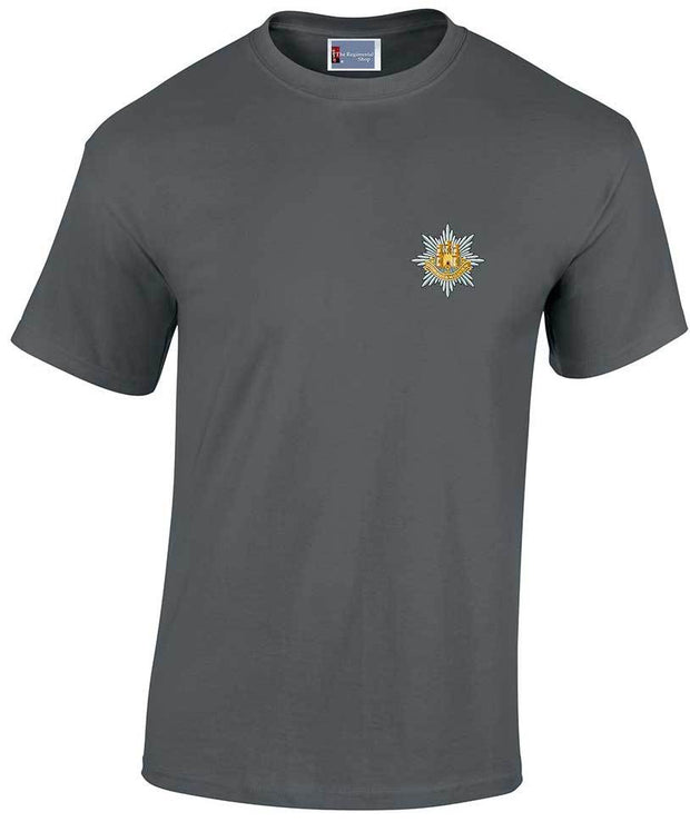 Royal Anglian Regiment Cotton T-shirt Clothing - T-shirt The Regimental Shop Small: 34/36" Charcoal 