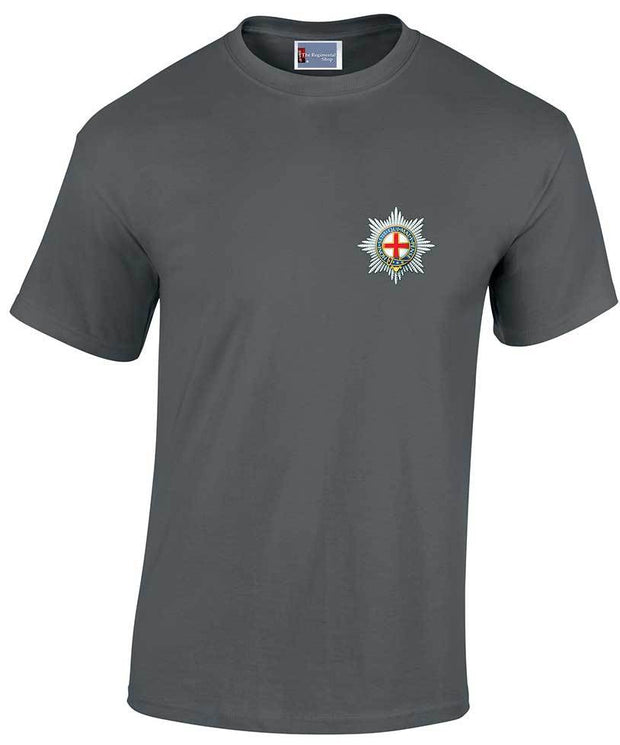 Coldstream Guards Cotton T-shirt Clothing - T-shirt The Regimental Shop Small: 34/36" Charcoal 