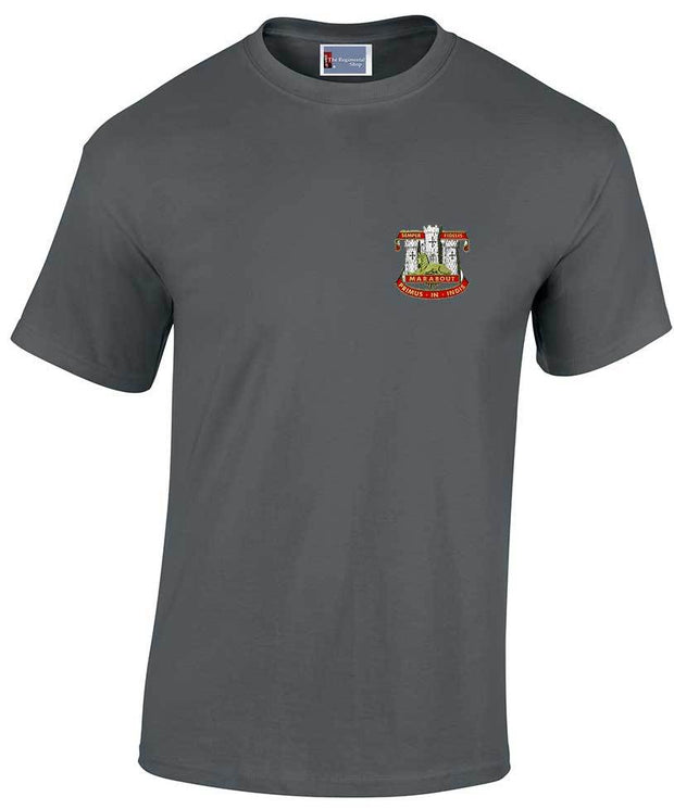Devonshire and Dorset Cotton Regimental T-shirt Clothing - T-shirt The Regimental Shop Small: 34/36" Charcoal 