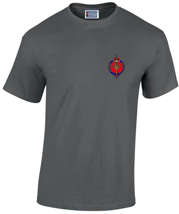Welsh Guards Cotton T-shirt Clothing - T-shirt The Regimental Shop Small: 34/36" Charcoal 